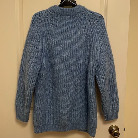 Zara Chunky Blue Cardigan - Picture 5 of 5